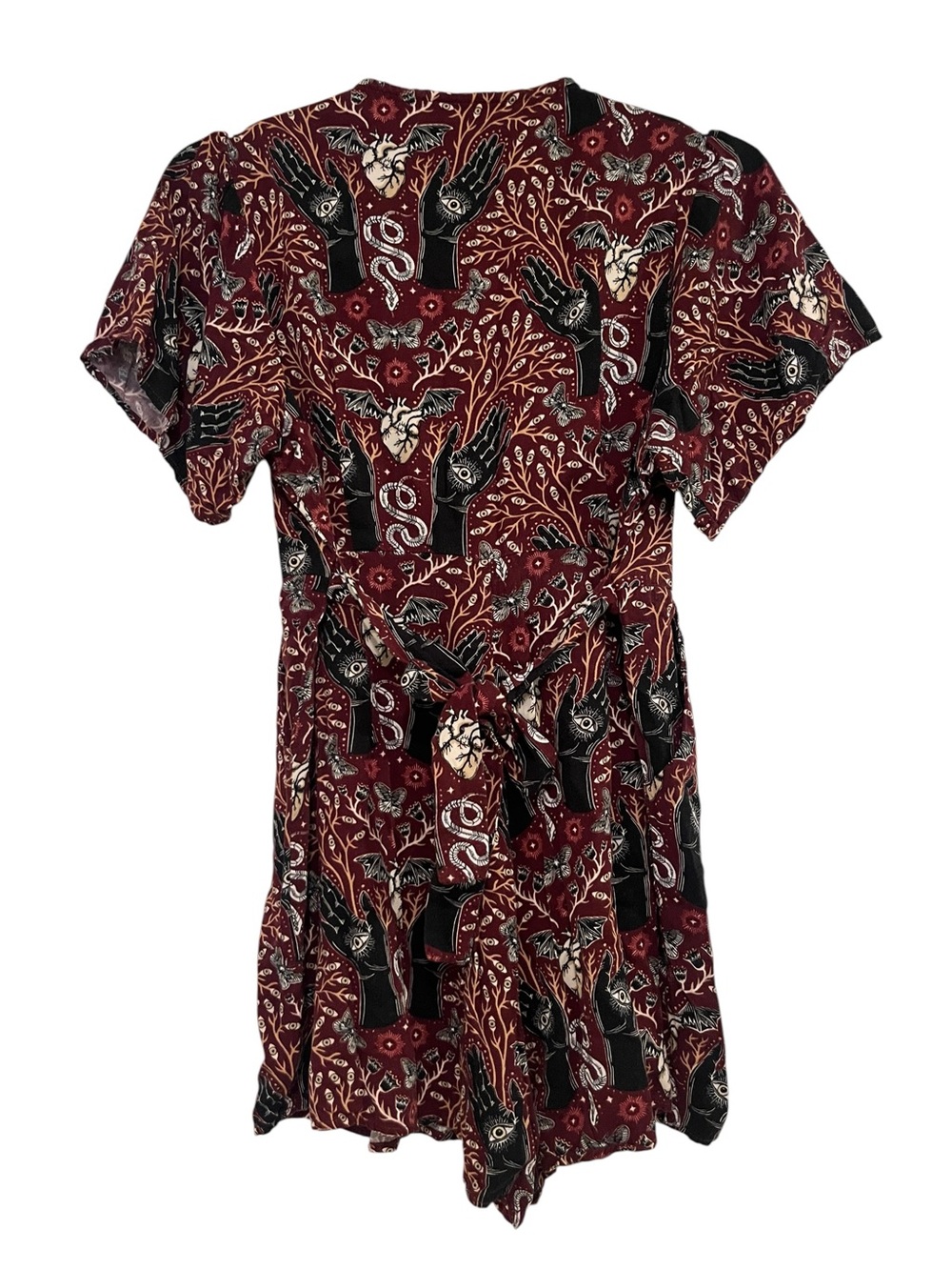 Disturbia Hemlock Button Up V Neck Playsuit Romper Sz 8 - Picture 7 of 13